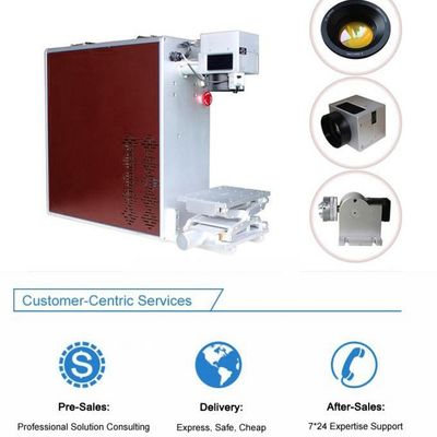 FDA 0.01mm قابل حمل دستگاه علامت گذاری لیزر فیبر 20w