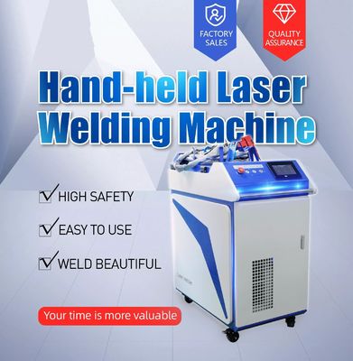 500W 1080NM دستگاه جوش لیزری دستی CW خنک کننده آب